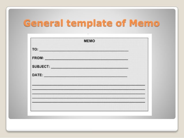 presentation on business memo s