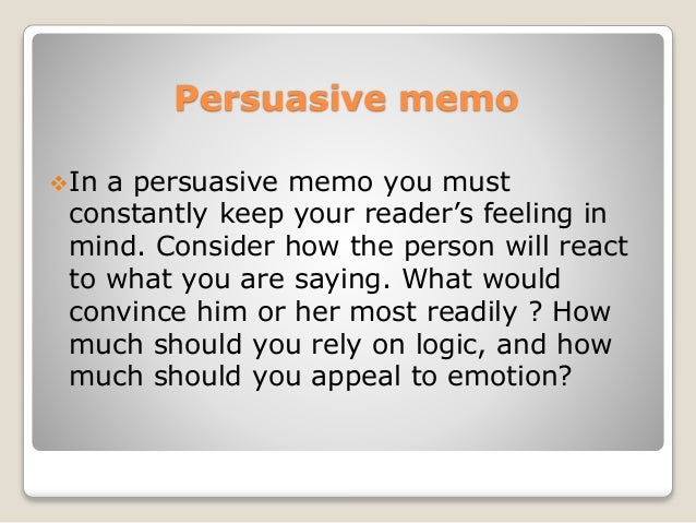 persuasive memo examples