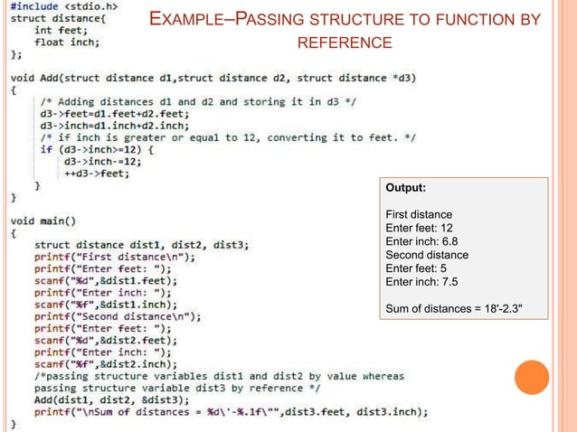 Presentation on c structures