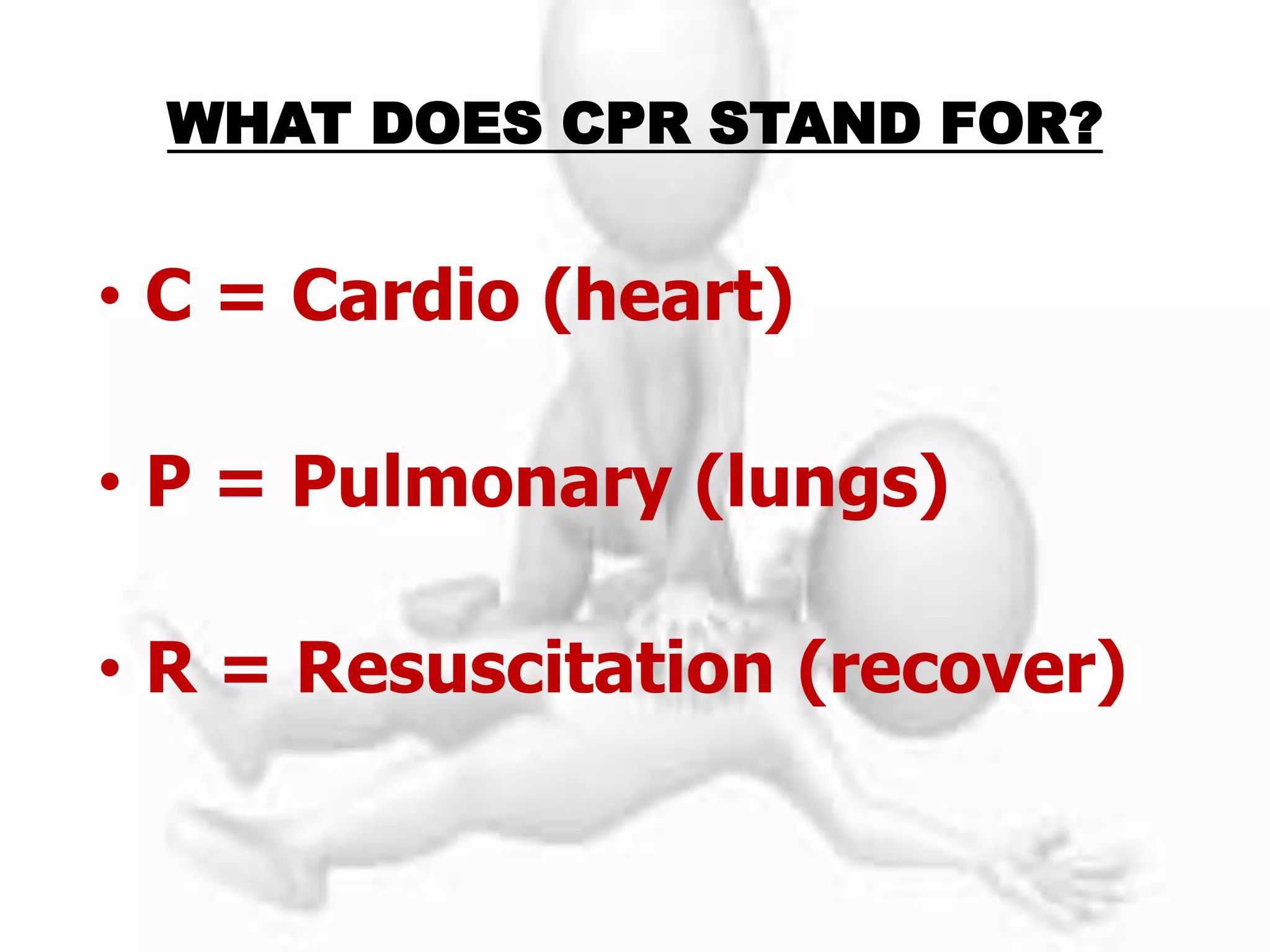 cardio pulmonary resuscitation | PPT