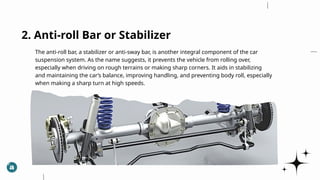 Presentation on Car Suspension system parts & function | PPTX