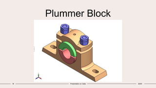 Plummer Block
18 Presentation on Catia 20XX
 