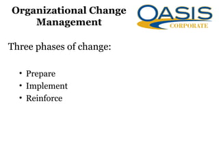 Reinforcing Change Presentation on Change Management | PPT