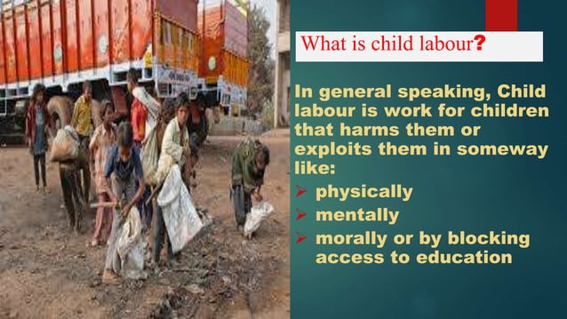 Presentation on child labour | PPT