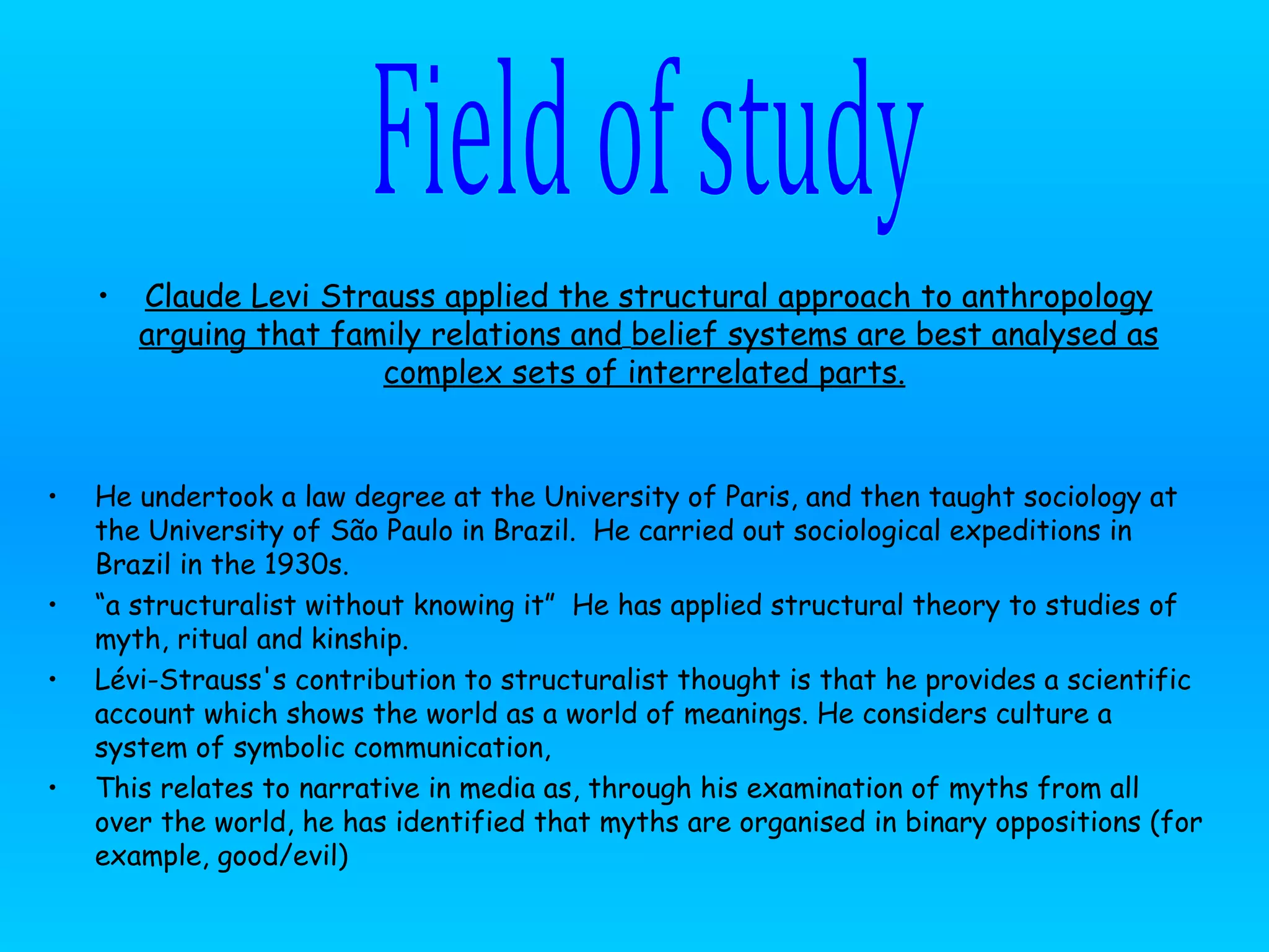 Claude Levi Strauss | PPT
