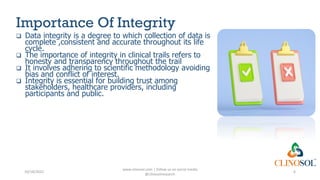 Clinical data security and Integrity in Clinical Research | PDF