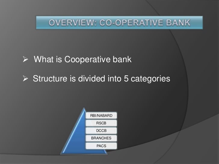 Presentation on co operative bank