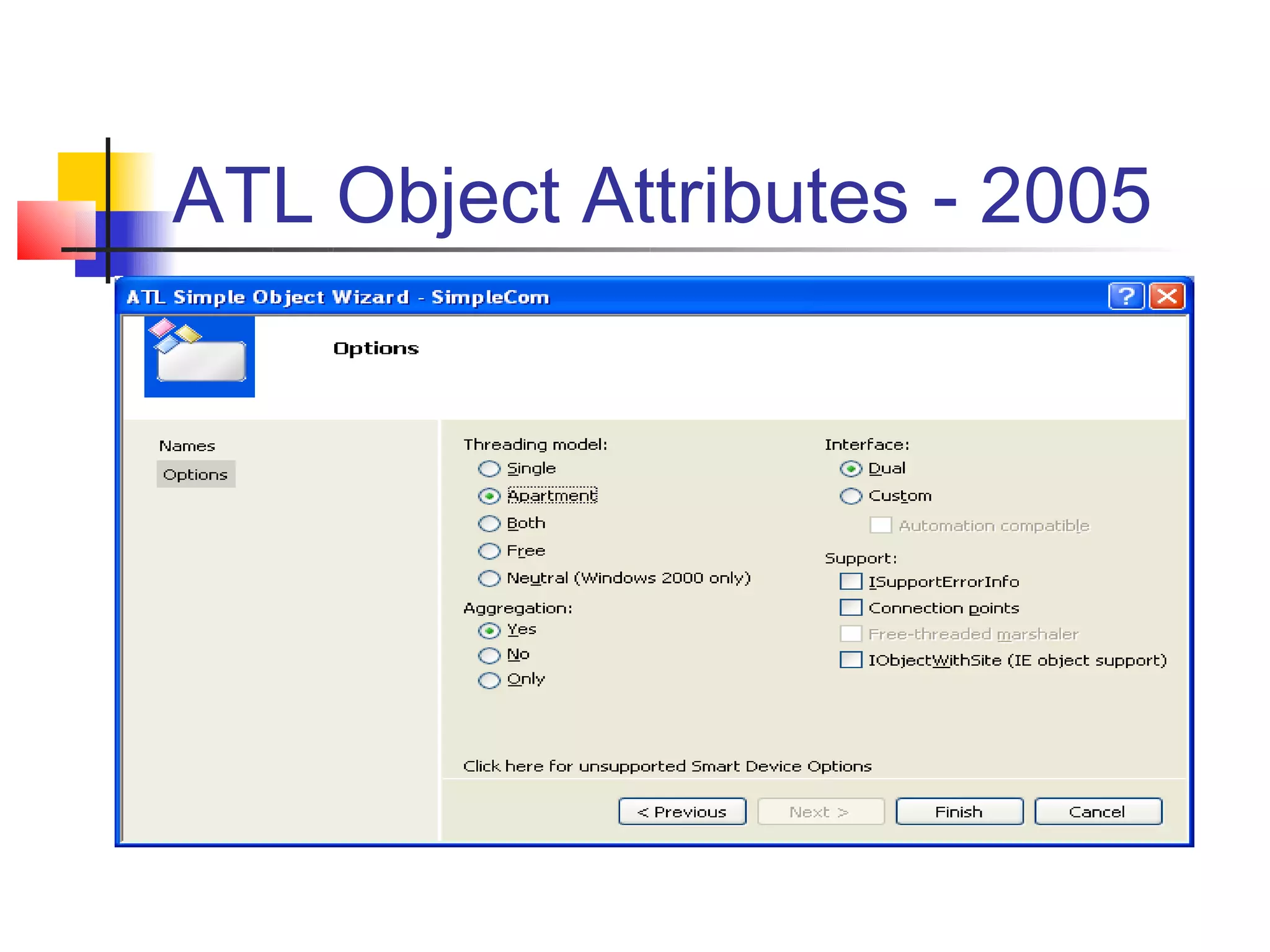 ATL Object Attributes - 2005
 