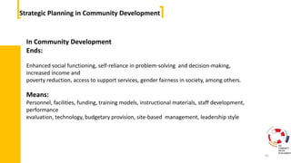Community driven developement:Methods and Approaches | PPTX