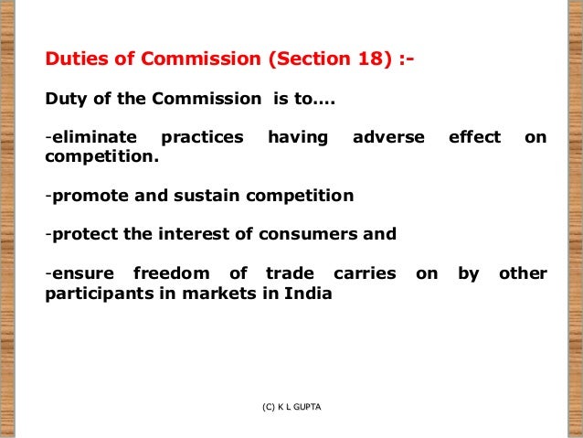 competition act in india Evolution of competition law in india in the year 1997, the government of india (union ministry of commerce) set up an expert group for studying the impact of issues relating to anti-competitive practices and the effect of mergers and amalgamations on competition. competition act in india Evolution of competition law in india in the year 1997, the government of india (union ministry of commerce) set up an expert group for studying the impact of issues relating to anti-competitive practices and the effect of mergers and amalgamations on competition.
