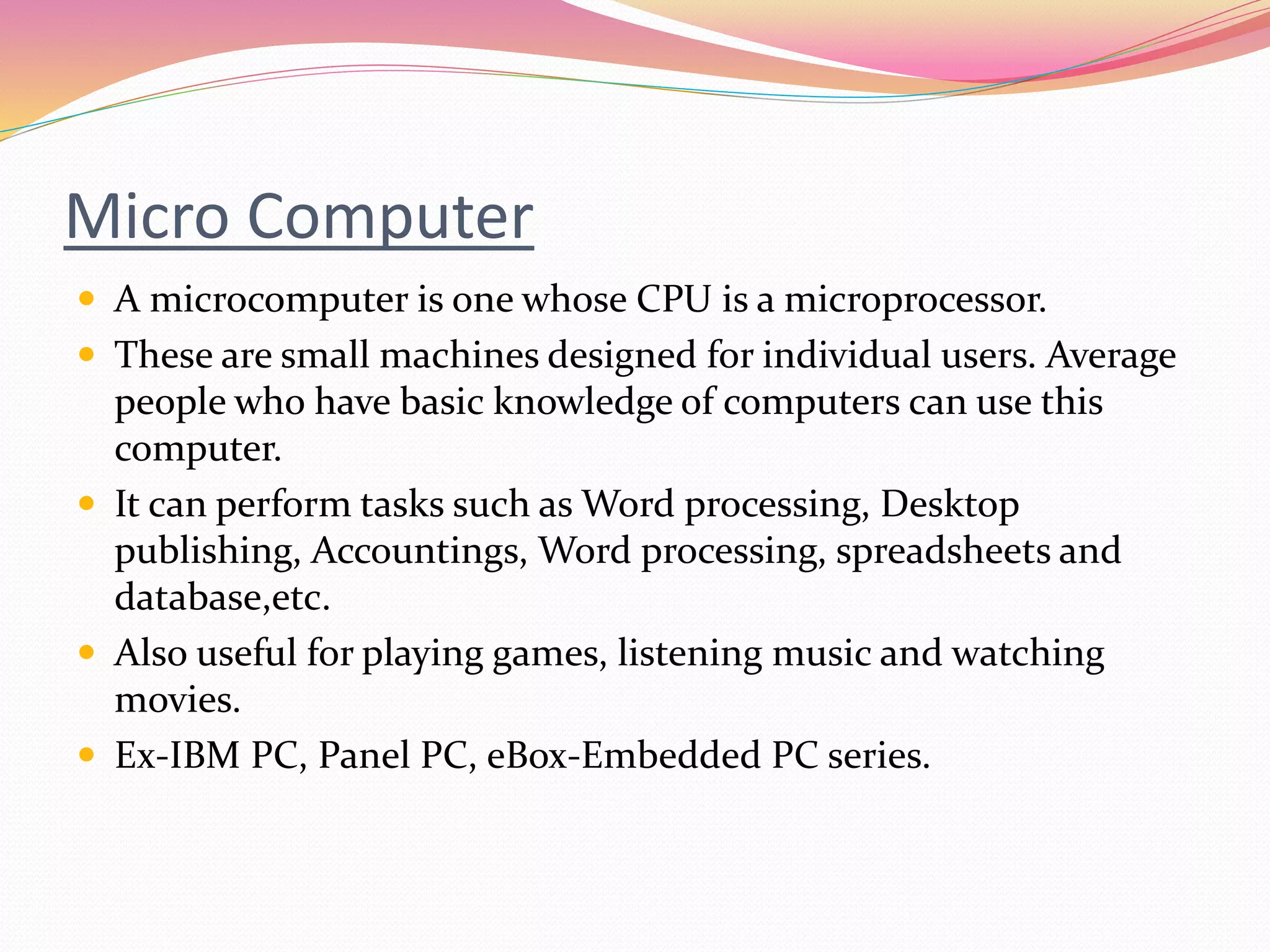 Presentation on computer generation | PPTX