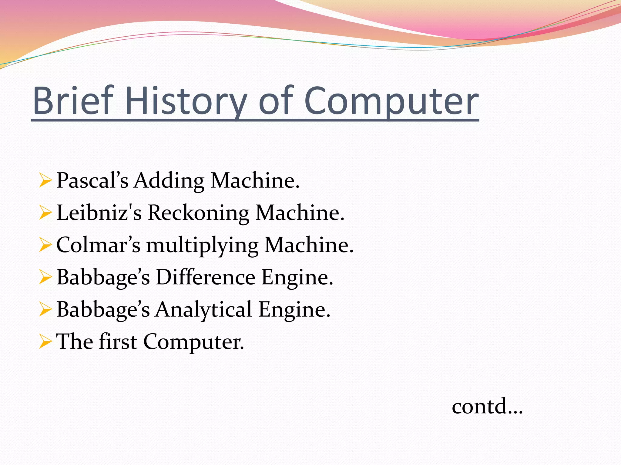 Presentation on computer generation | PPTX
