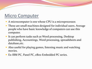 Presentation on computer generation | PPTX