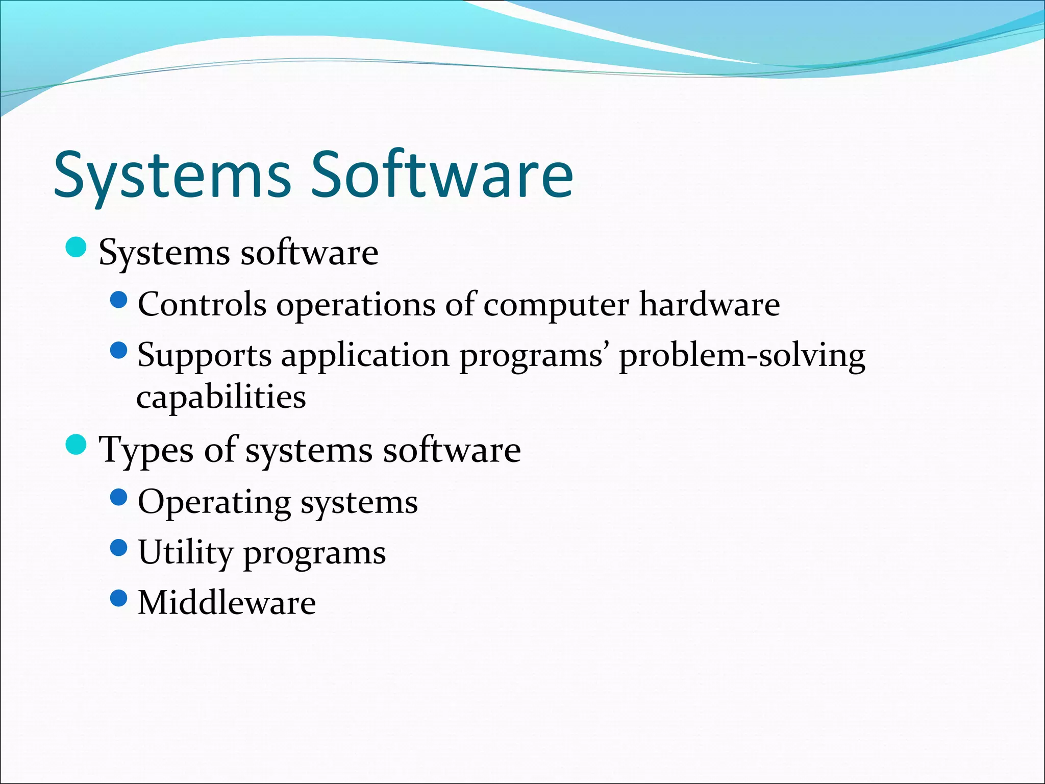 Presentation on computer software | PPT