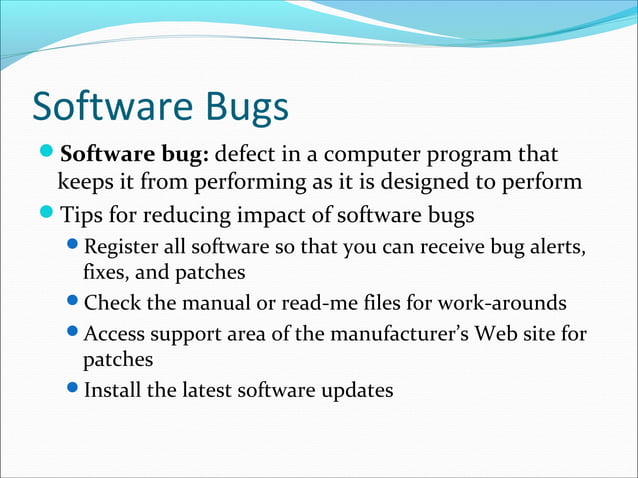 Presentation on computer software