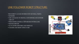 Presentation on control systems for line follower robot | PPTX