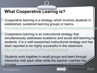 Presentation on cooperative learning | PPT
