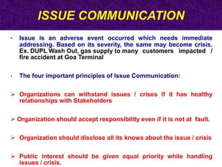 Issue Communication Example Corporate Communication by Dr. Ashutosh Karnatak | PPTX