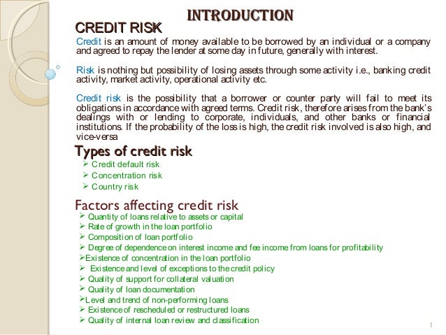 Credit Risk Examples: What Is Credit Risk – ADVAOL
