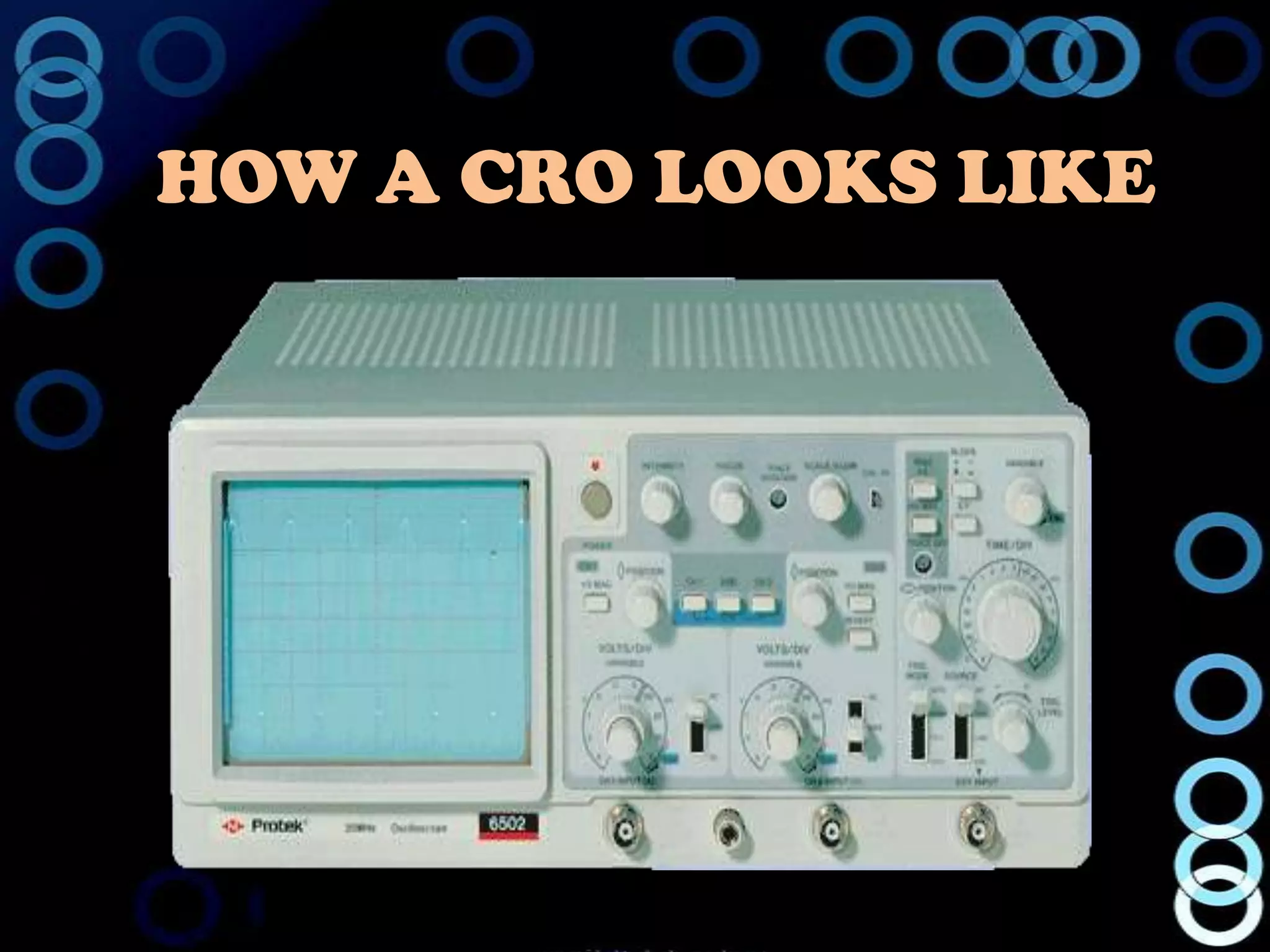 HOW A CRO LOOKS LIKE
 