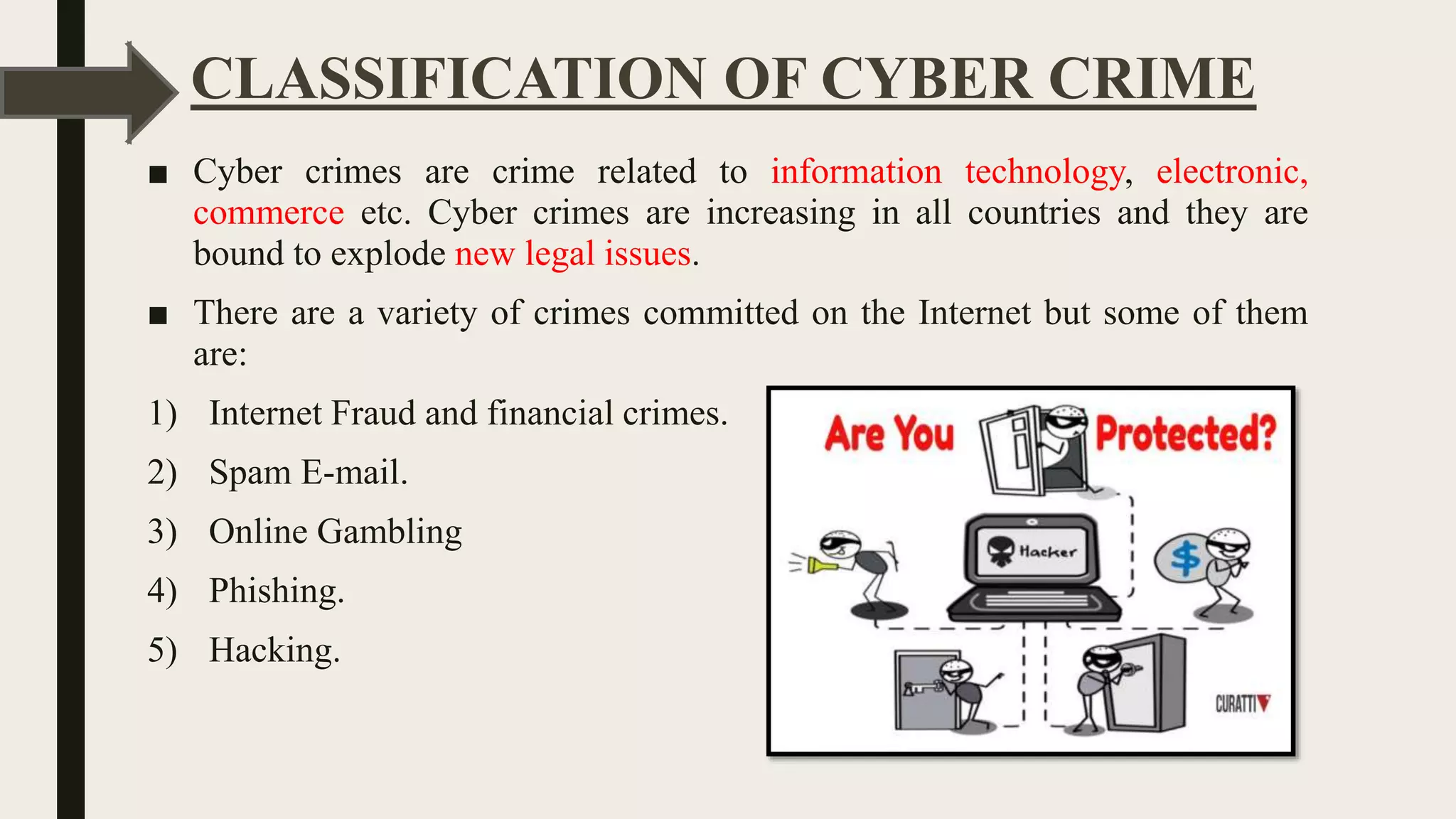 Presentation on cyber crime | PPT