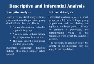 Data Analysis: Descriptive Statistics | PPT