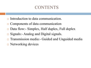 Presentation on data communication | PPTX | Computer Networking | Computing