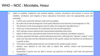 WHO – NOC : Microlabs, Hosur
 