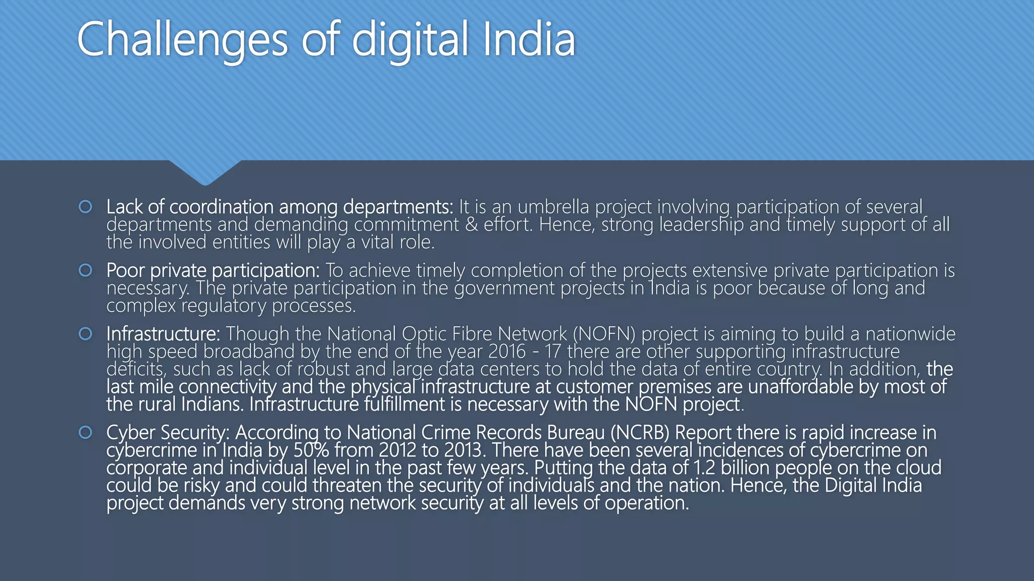 Presentation on digital technology project in india. | PPT
