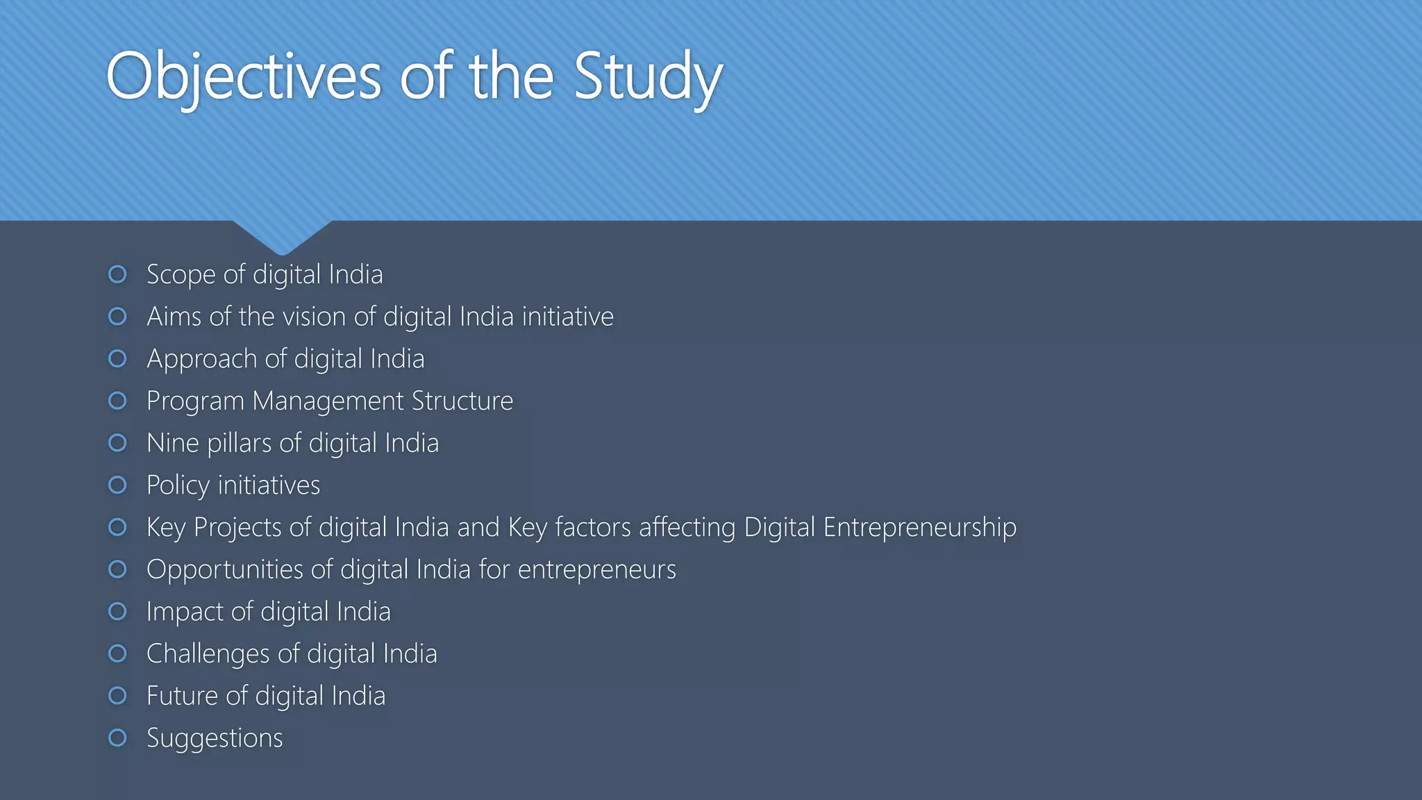 Presentation on digital technology project in india. | PPT