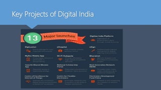 Key Projects of Digital India
 