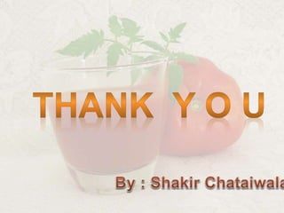 Presentation on dishes and accompaniments