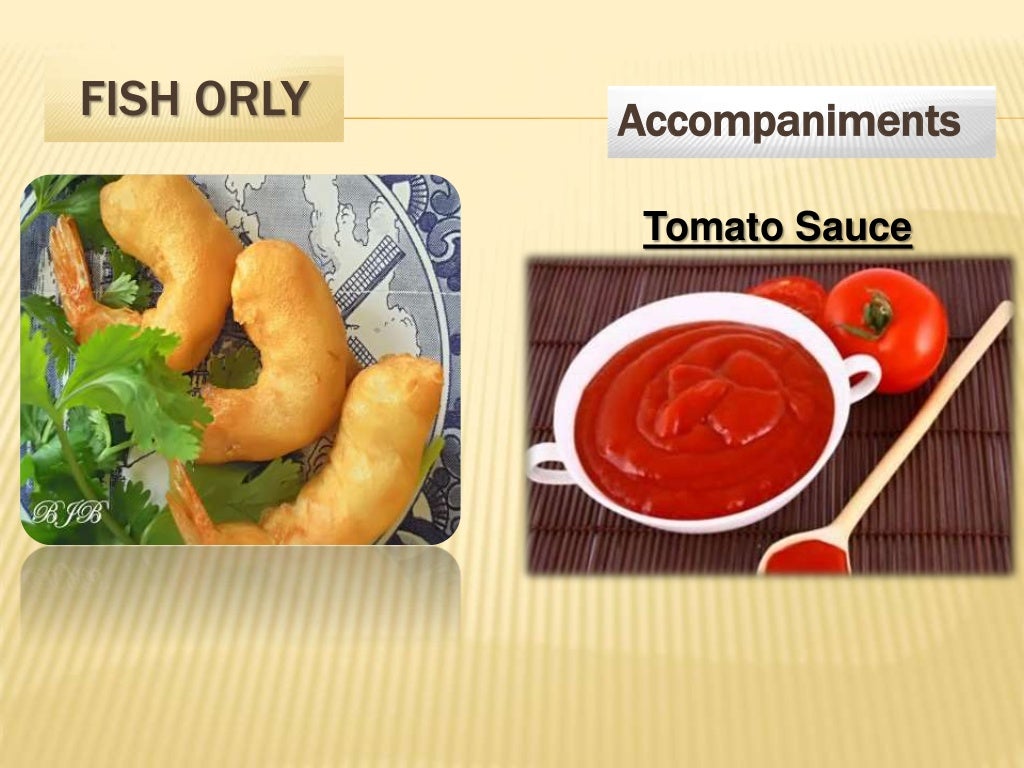 Presentation on dishes and