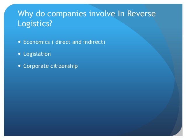 Master thesis reverse logistics