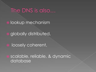 Presentation on dns | PPTX