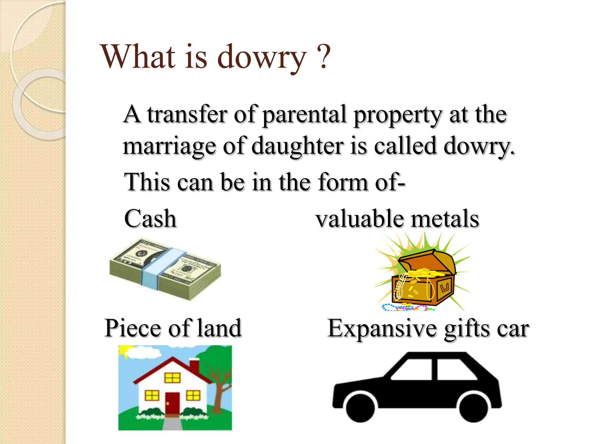 Presentation on dowry system PPT