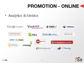 PROMOTION - ONLINE Analytics & Metrics 06.  IMC 