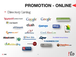 PROMOTION - ONLINE Directory Listing 06.  IMC The WWW Virtual Library 