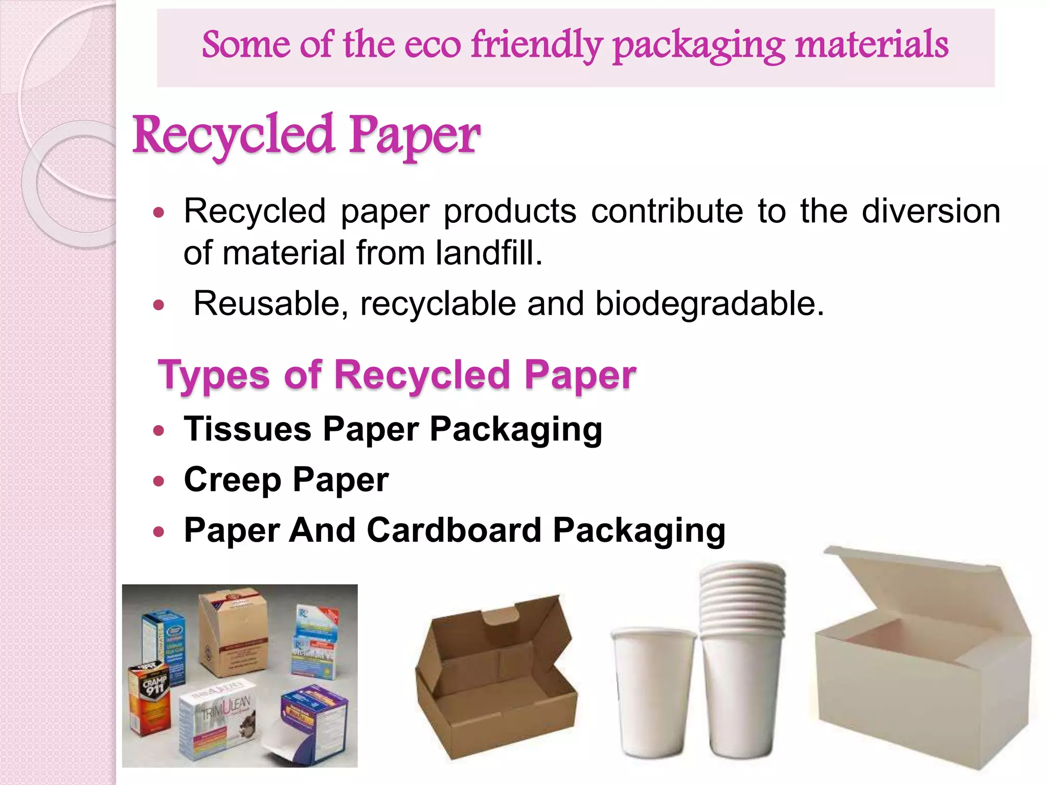 Presentation on eco friendly packaging materials | PPTX