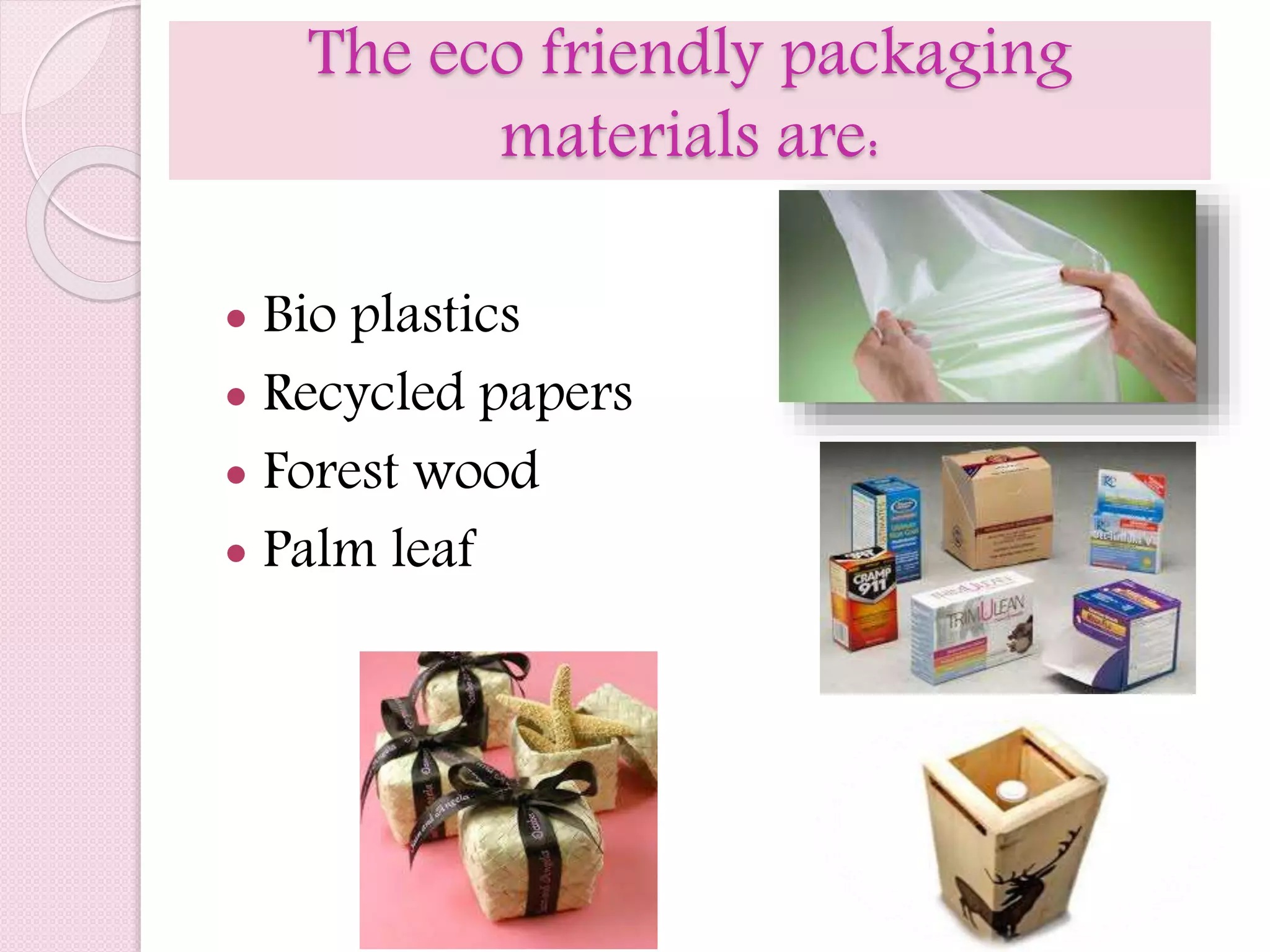 Presentation on eco friendly packaging materials | PPTX