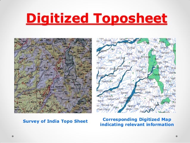 Construction Ehv Transmission Line - digitized toposheet survey of india topo sheet corresponding digitized map indicating relevant information