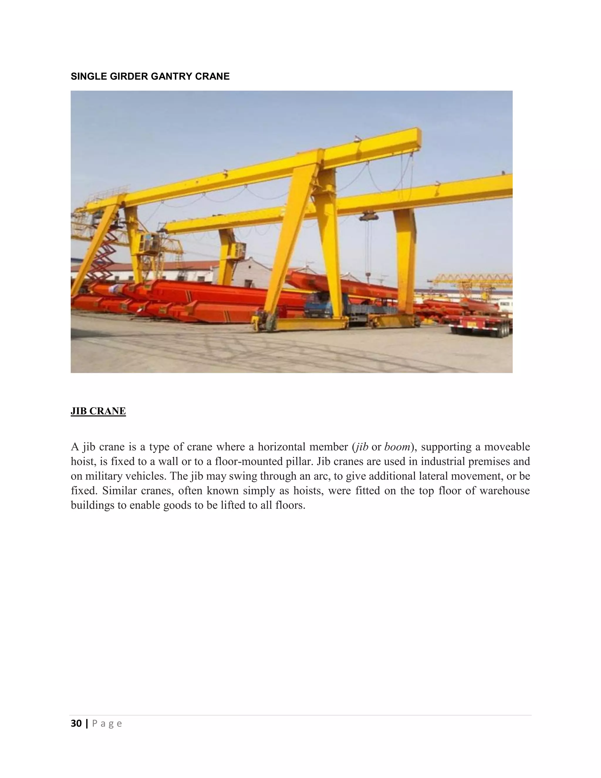 Presentation on electric cranes | PDF