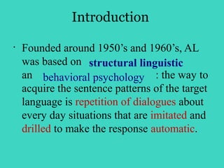 Structural Linguistic

Language Theory
•
    Language is a system of structural
    related elements, like phonological
  ...