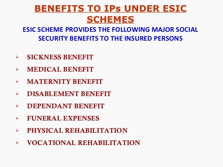 PRESENTATION OF ESIC