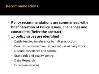 Dairy Policy inventory – Ethiopia