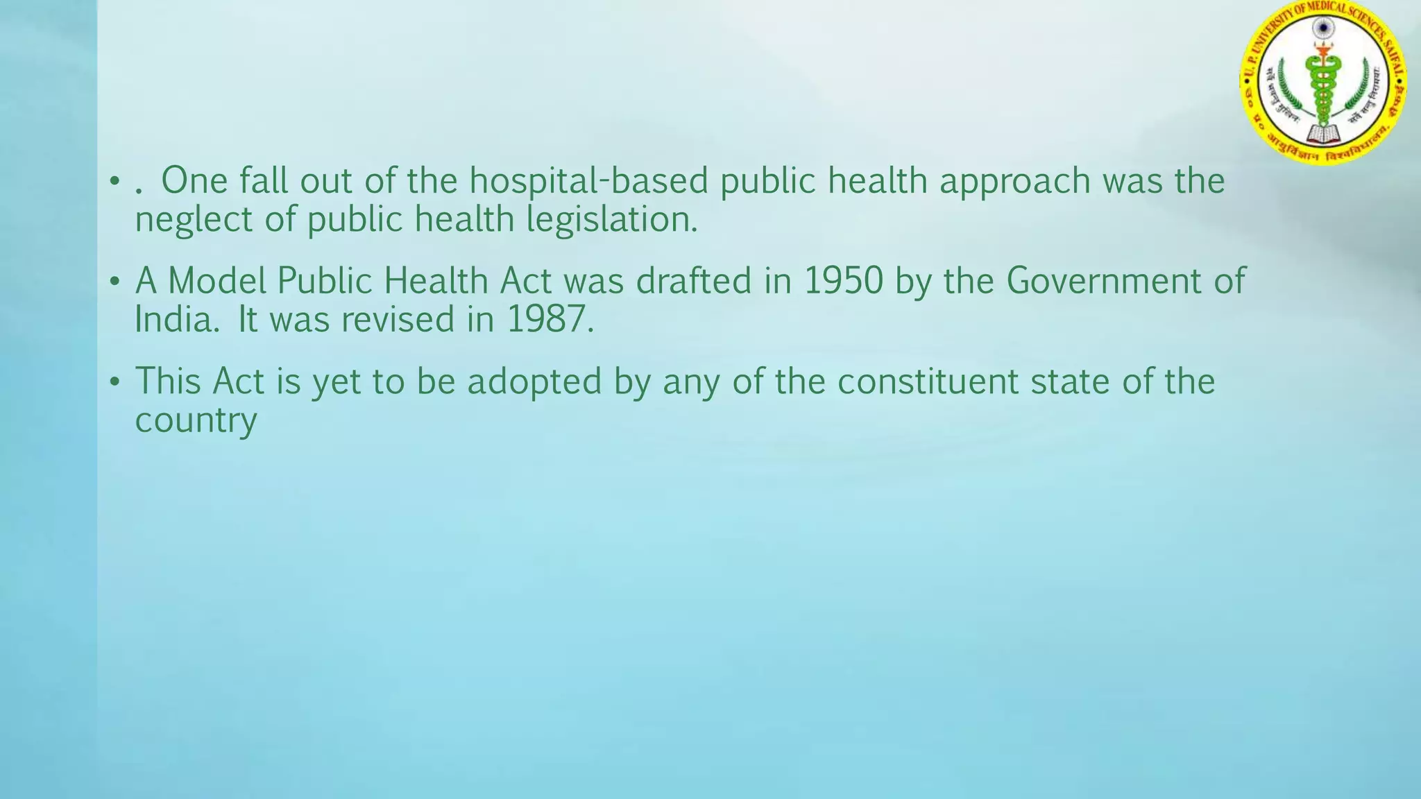 evolution of public health in india | PPTX