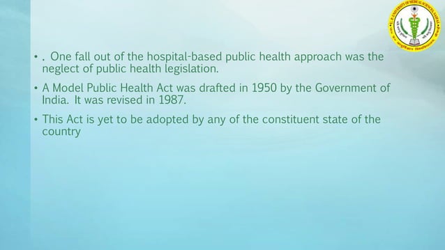 evolution of public health in india | PPTX