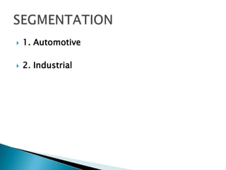    1. Automotive

   2. Industrial
 
