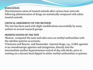 Clements Modification Presentation on experimental evaluation of memory enhancers | PPTX