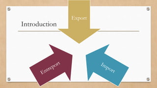 Presentation on export and import documentation | PPTX